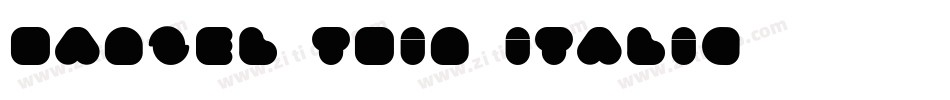 Hanzel Thin Italic字体转换